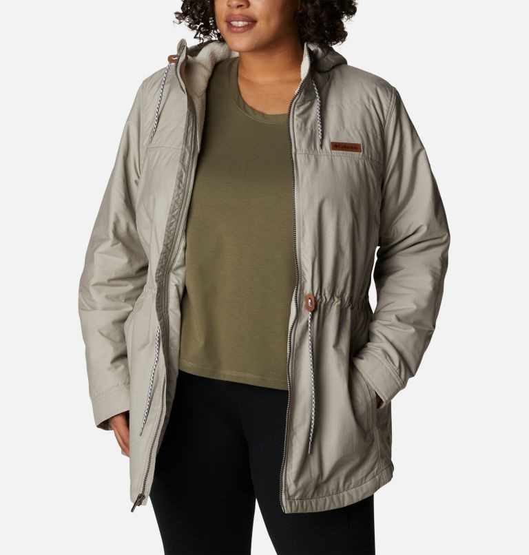 Women's Columbia Chatfield Hill Jackets Grey | Plus Size CA-Q43A0